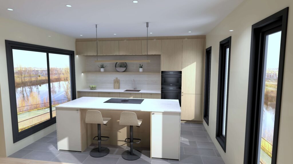 Geresylde IKEA Metod-keuken met maatwerkfronten, werkblad en afgewerkt totaalconcept